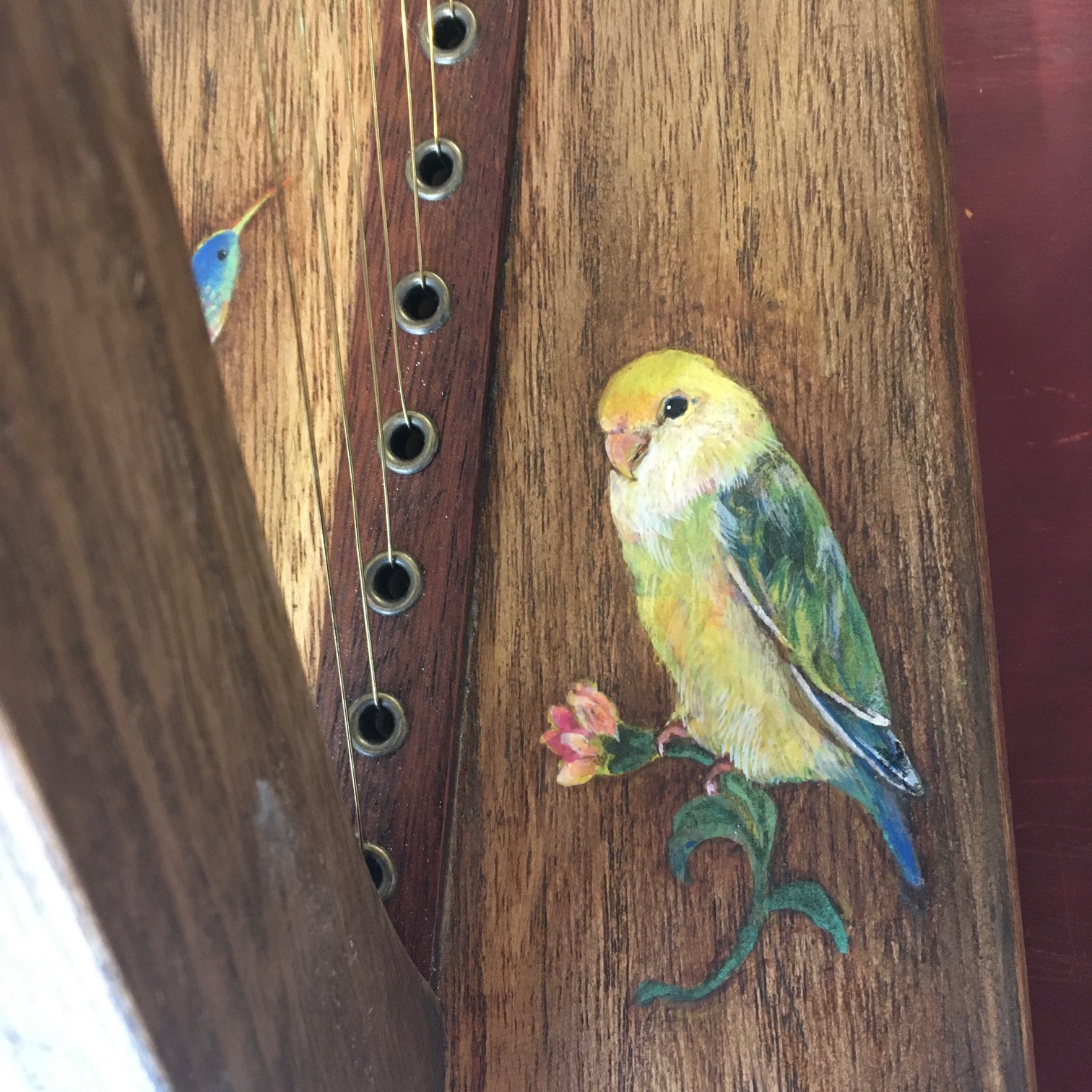 インコの絵付け