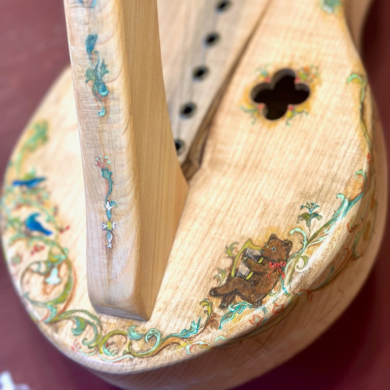 クマと青い鳥の装飾